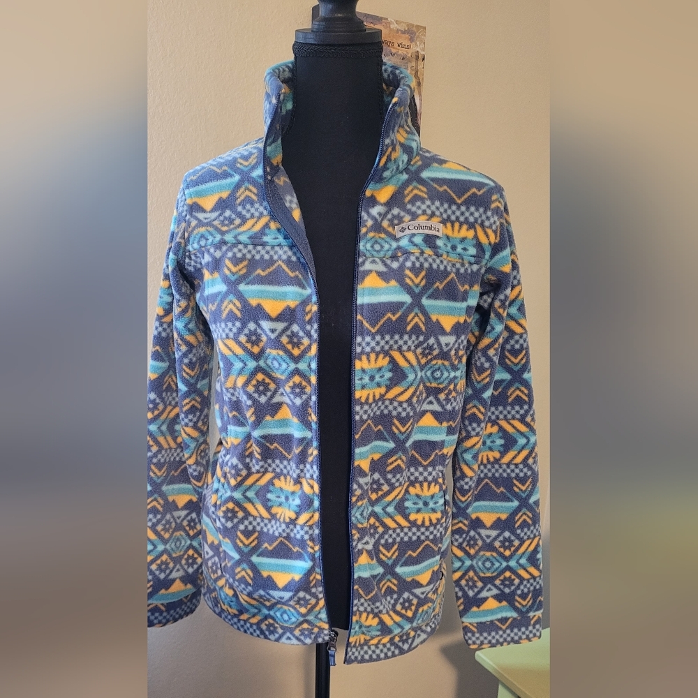 Columbia Youth Blue Patterned Jacket